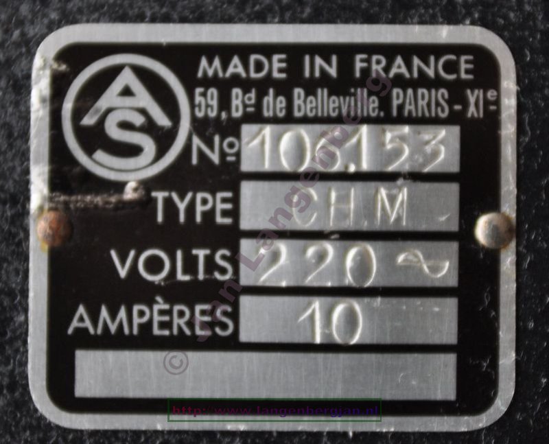 An old AS mercury time switch