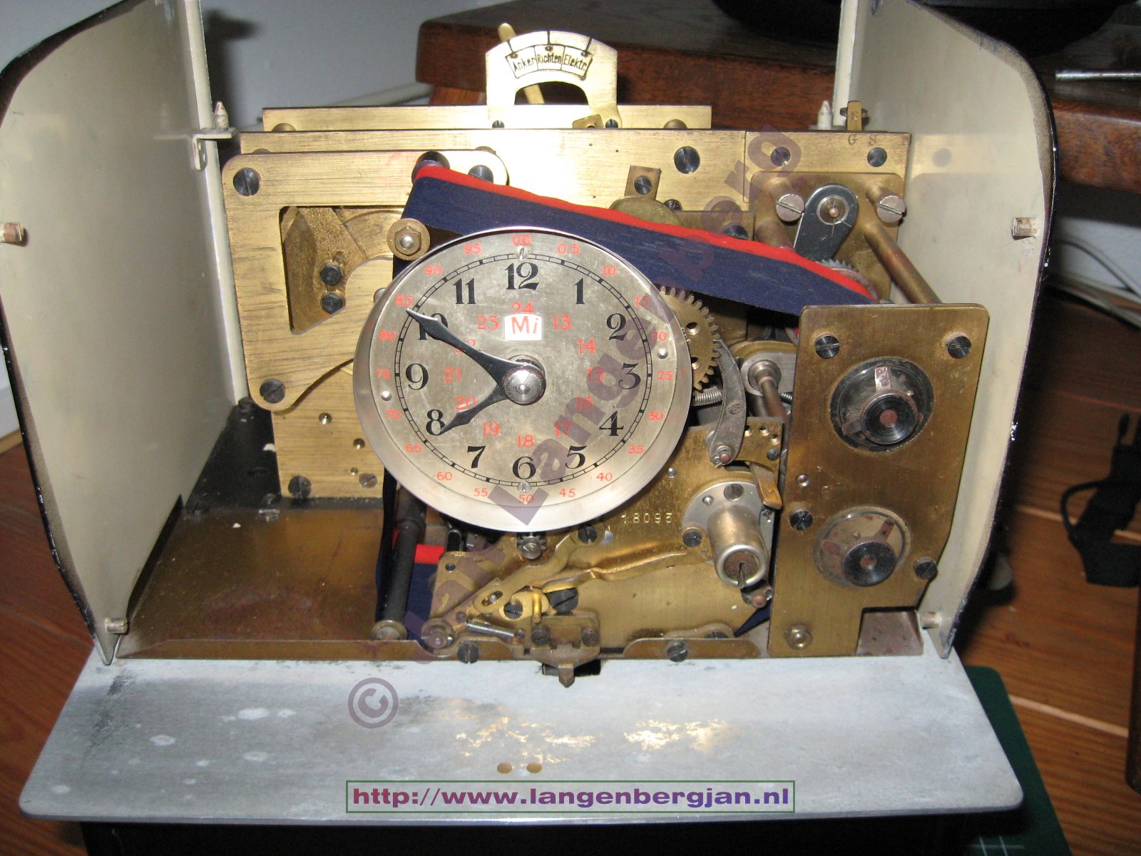 An old Benzing time recorder - an old antique time timerecorder