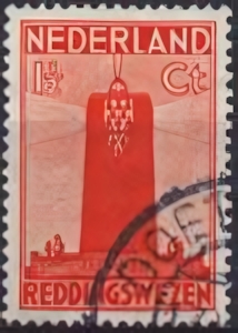 Dutch lighthouse on stamps