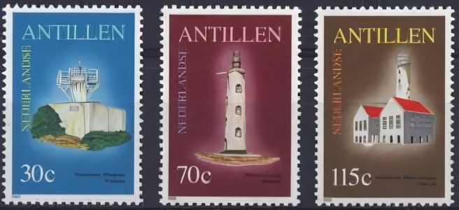 Dutch lighthouse on stamps