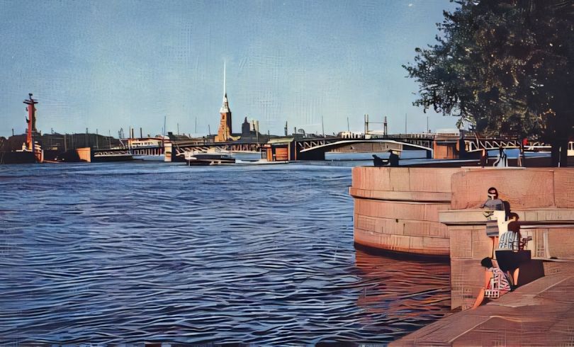 An old and vintage Russian postcard