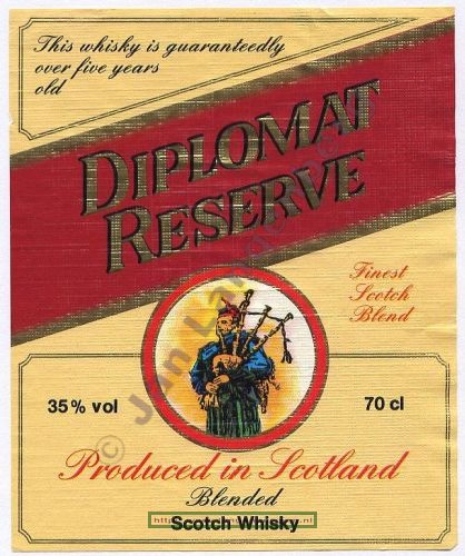 scan of  whisky label diplomatreserve-02-57.jpg