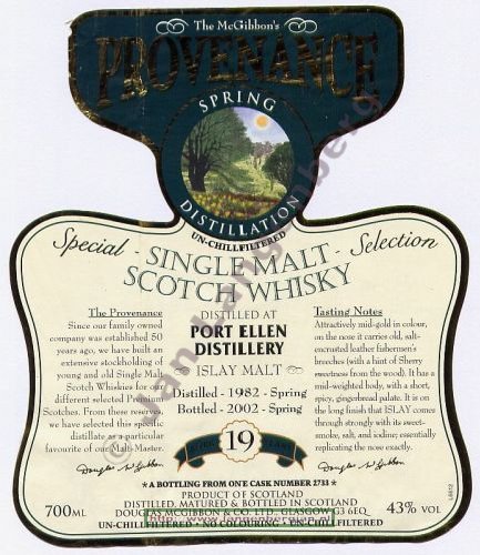 scan of  whisky label provenance--port-ellen19yr-136.jpg